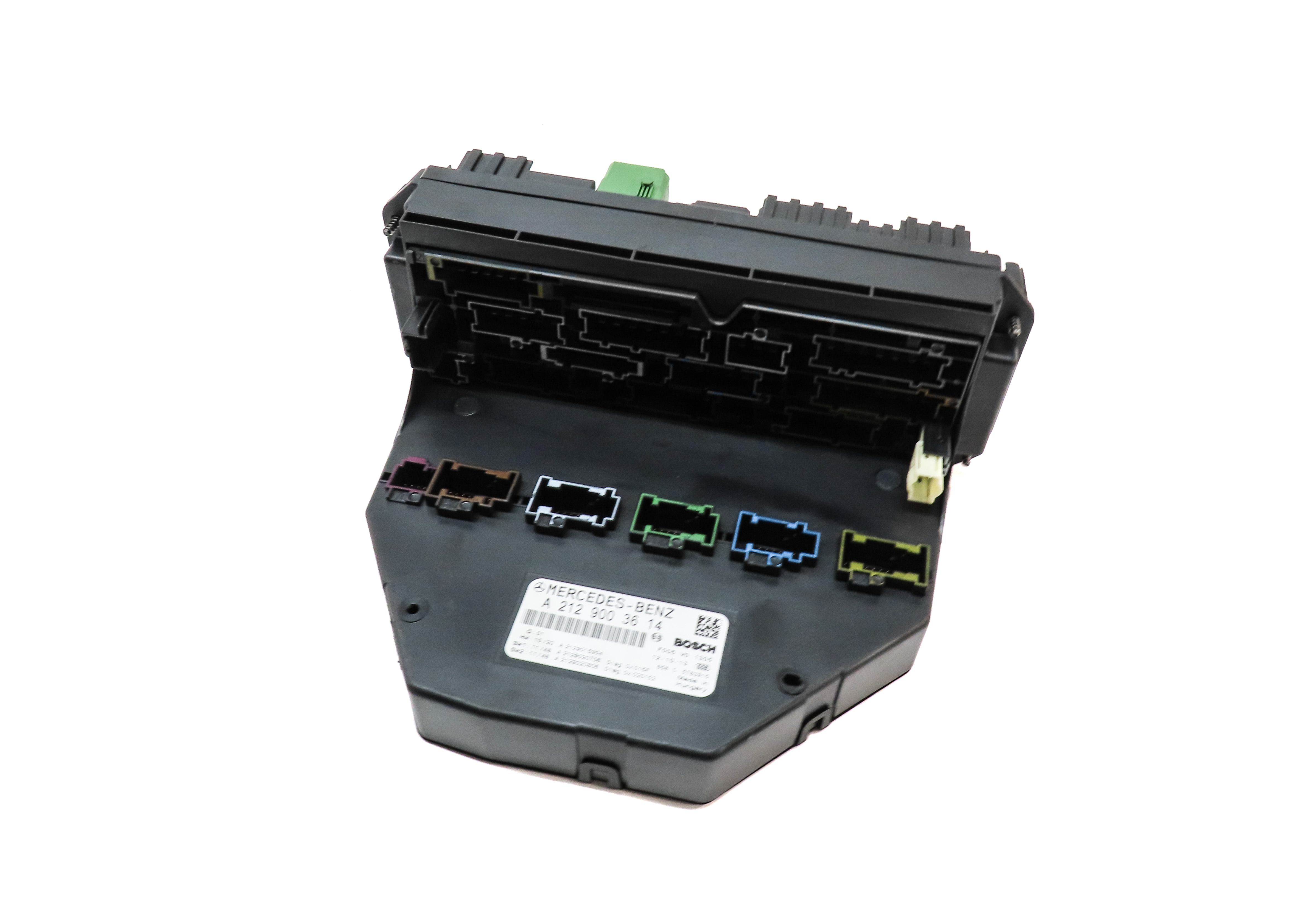2013 MERCEDES E350 (W212) FRONT SIGNAL ACQUISITION SAM MODULE w/ FUSE BOX — exact item pictured